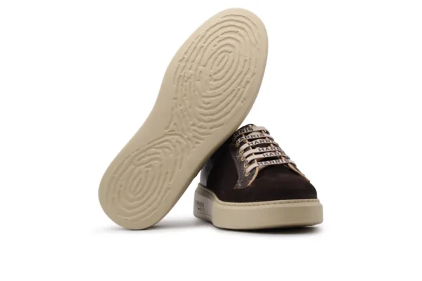 Harris Sneakers in suede rigato con dettagli in tweed^ Sneakers